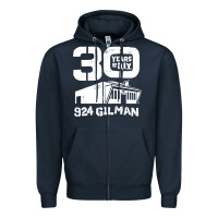 Navy 30 years of diy 924 gilman streets Zipper Hoodie - artisFamous
