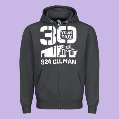 30 Years Of Diy 924 Gilman Streets Zipper Hoodie Designed By Artisfamous
