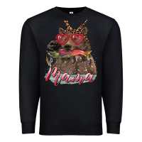 Black Mother's Day Glasses Leopard Bandana Mama Bear Hunting Fish Premium Sweatshirt - RanaPortraitStore