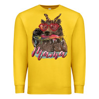 Lemon Mother's Day Glasses Leopard Bandana Mama Bear Hunting Fish Premium Sweatshirt - RanaPortraitStore