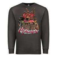 Smoke Mother's Day Glasses Leopard Bandana Mama Bear Hunting Fish Premium Sweatshirt - RanaPortraitStore