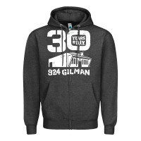 Charcoal Heather 30 years of diy 924 gilman streets Zipper Hoodie - artisFamous