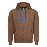 Chestnut GOODWILL Zipper Hoodie - artisFamous