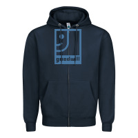 Navy GOODWILL Zipper Hoodie - artisFamous