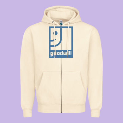 Goodwill Zipper Hoodie Designed By Artisfamous