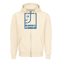 Sandshell GOODWILL Zipper Hoodie - artisFamous
