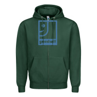 Sports Green GOODWILL Zipper Hoodie - artisFamous