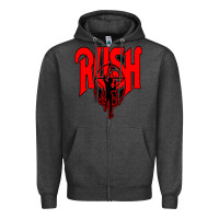 Charcoal Heather rush Zipper Hoodie - artisFamous