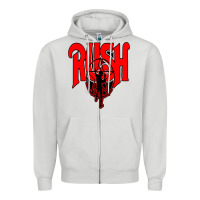 Dove Grey rush Zipper Hoodie - artisFamous