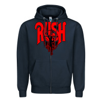 Navy rush Zipper Hoodie - artisFamous