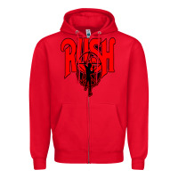 Red rush Zipper Hoodie - artisFamous