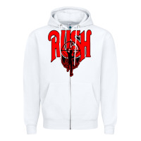 White rush Zipper Hoodie - artisFamous