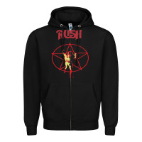 Black rush Zipper Hoodie - artisFamous