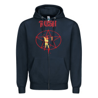 Navy rush Zipper Hoodie - artisFamous