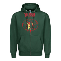 Sports Green rush Zipper Hoodie - artisFamous