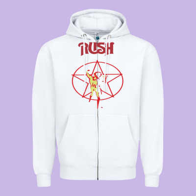 Rush Zipper Hoodie Designed By Artisfamous