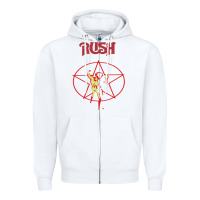 White rush Zipper Hoodie - artisFamous