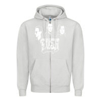 Dove Grey rush Zipper Hoodie - artisFamous
