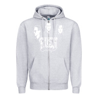 Heather Grey rush Zipper Hoodie - artisFamous
