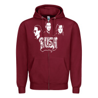 Burgundy rush Zipper Hoodie - artisFamous