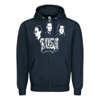 Navy rush Zipper Hoodie - artisFamous