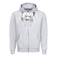 Heather Grey reaper death Zipper Hoodie - artisFamous