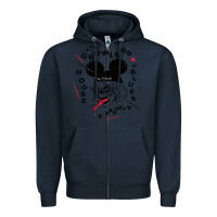 Navy the growlers Zipper Hoodie - artisFamous