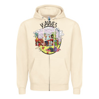 Sandshell wavves Zipper Hoodie - artisFamous