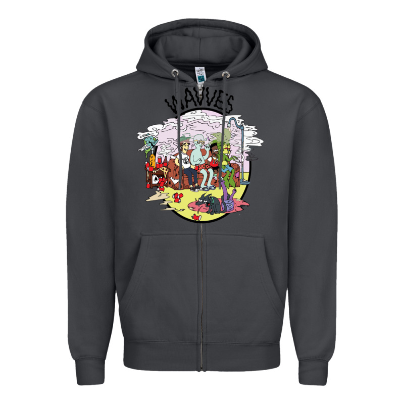 Wavves Zipper Hoodie by artisFamous | Teevron