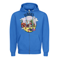 True Royal wavves Zipper Hoodie - artisFamous