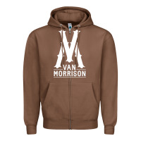 Chestnut Van Morrison Music Zipper Hoodie - artisFamous