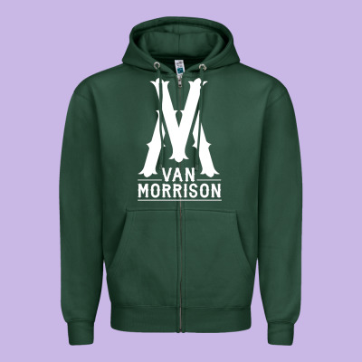 Van Morrison Music Zipper Hoodie Designed By Artisfamous