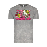 Cloud Rock My first valentine's day unicorn Vintage Tee - FaDigitalArtStudio