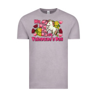 Vintage Zinc My first valentine's day unicorn Vintage Tee - FaDigitalArtStudio