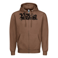 Chestnut Van Morrison Music Zipper Hoodie - artisFamous