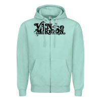 Seafoam Van Morrison Music Zipper Hoodie - artisFamous