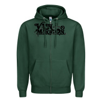 Sports Green Van Morrison Music Zipper Hoodie - artisFamous