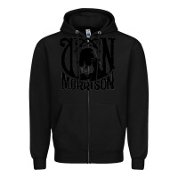 Black Van Morrison Music Zipper Hoodie - artisFamous