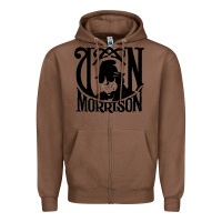 Chestnut Van Morrison Music Zipper Hoodie - artisFamous