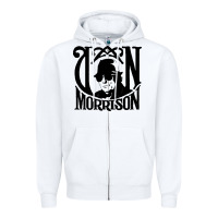 White Van Morrison Music Zipper Hoodie - artisFamous
