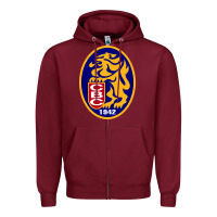 Burgundy leones del caracas Zipper Hoodie - artisFamous