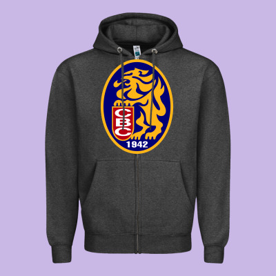 Leones Del Caracas Zipper Hoodie Designed By Artisfamous