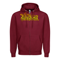 Burgundy Van Morrison Music Zipper Hoodie - artisFamous
