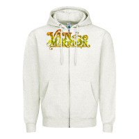 Oatmeal Heather Van Morrison Music Zipper Hoodie - artisFamous
