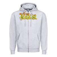 Heather Grey Van Morrison Music Zipper Hoodie - artisFamous