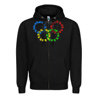 Black winter olympics Zipper Hoodie - artisFamous