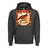 Charcoal Heather Van Morrison Music Zipper Hoodie - artisFamous