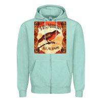 Seafoam Van Morrison Music Zipper Hoodie - artisFamous
