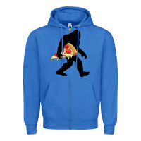 True Royal bigfoot carrying pizza Zipper Hoodie - artisFamous