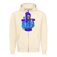 Sandshell skeletor's cat premium scoop csic las Zipper Hoodie - artisFamous
